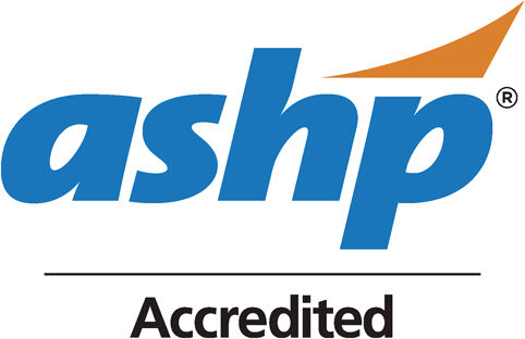 American Society of Health-System Pharmacists Accredited badge