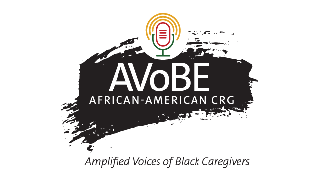Avobe African American CRG Amplified Voices of Black Caregivers logo