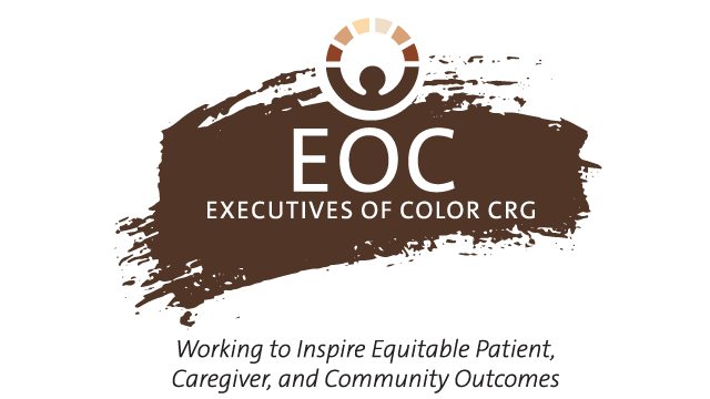 EOC Executives of Color CRG Working to Inspire Equitable Patient Caregiver, and Community Outcomes logo