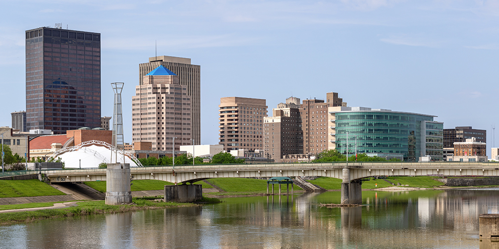 Skyline of Dayton, Ohio